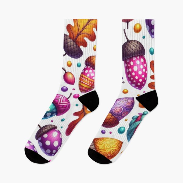 Item preview, Colorful Acorn Pattern designed and sold by LyssasMindArt.