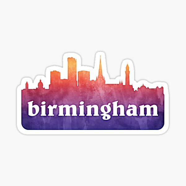 "Birmingham" Sticker for Sale by citylines Redbubble