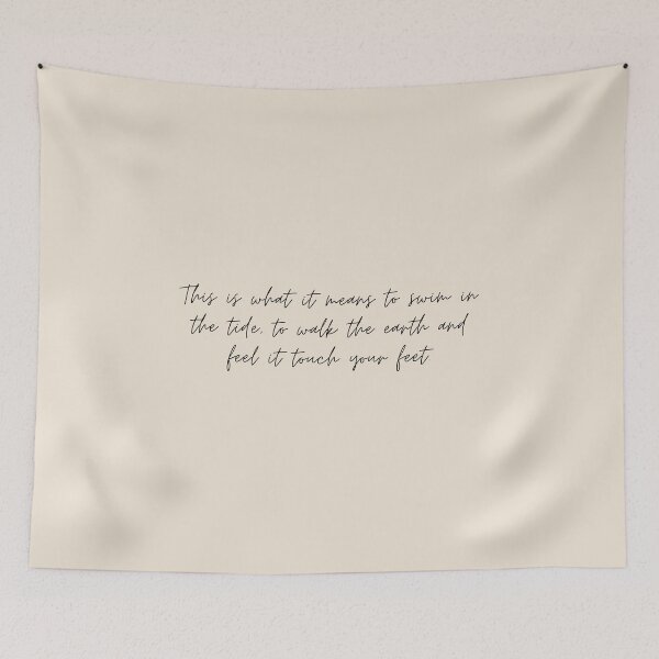 Item preview, "This is what it means to swim in the tide, to walk the earth and feel it touch your feet" - Circe Quote designed and sold by bubblytank.