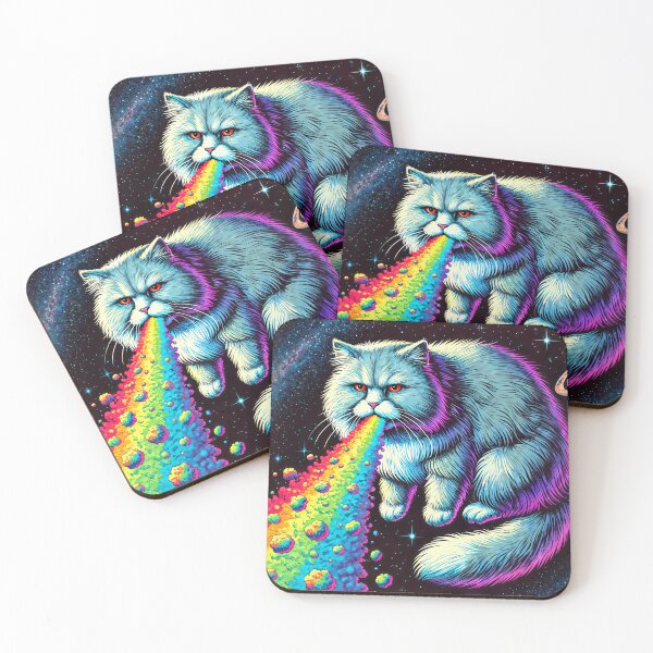 Item preview, Cosmic Magical Rainbow Furball designed and sold by Michael Bastianelli.