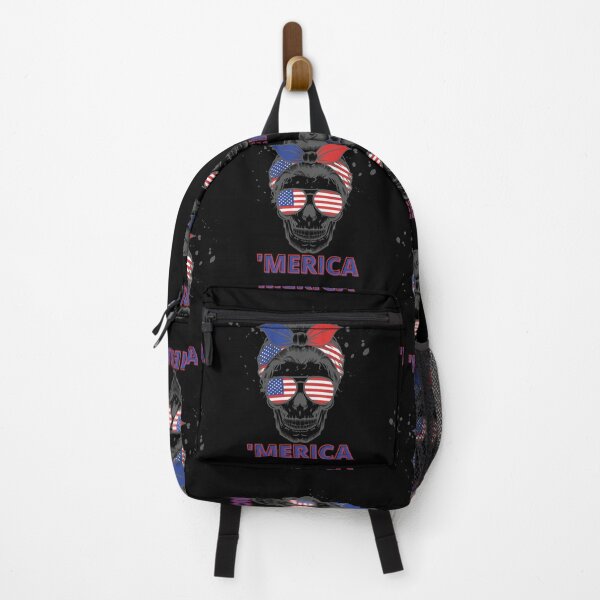Item preview, Merica USA Skull Sunglasses American Flag America Patriotic Skeleton 4th of July designed and sold by CarantinedChaos.
