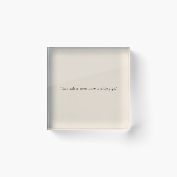 Item preview, "The truth is, men make terrible pigs" - Circe Quote designed and sold by bubblytank.
