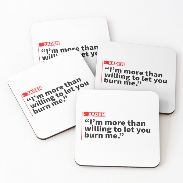 Item preview, Xaden "Im more than willing to let you burn me" Red designed and sold by TheFantazyForge.