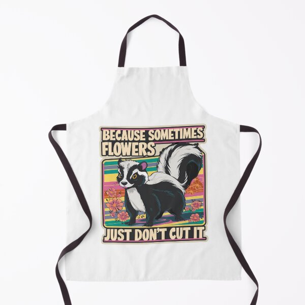 Item preview, ''Because Sometimes Flowers Just Don't Cut It!'' Funny Skunk Kawaii Humor T-Shirt designed and sold by Witty Shirts.