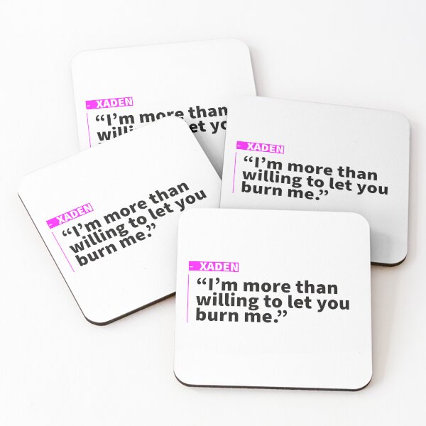 Item preview, Xaden "Im more than willing to let you burn me" Pink designed and sold by TheFantazyForge.
