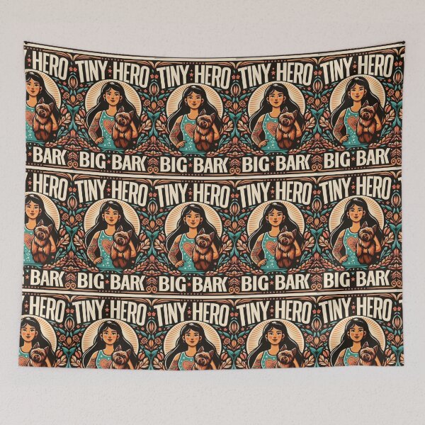Item preview, Doggy Superhero: Tiny Hero, Big Bark designed and sold by AIrtisticPrints.