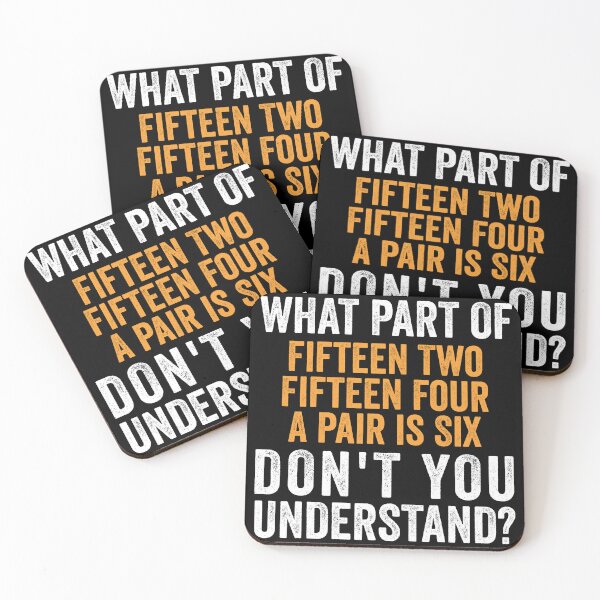 Item preview, Fifteen Two, Fifteen Four, A pair is Six - Funny Cribbage Game designed and sold by kevzadevinca.