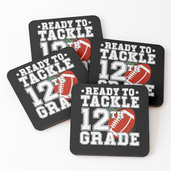 Item preview, ready To Tackle Twelfth Grade 12th Grade Back To School - Funny Football First day of School designed and sold by CORJIDOG-ART.