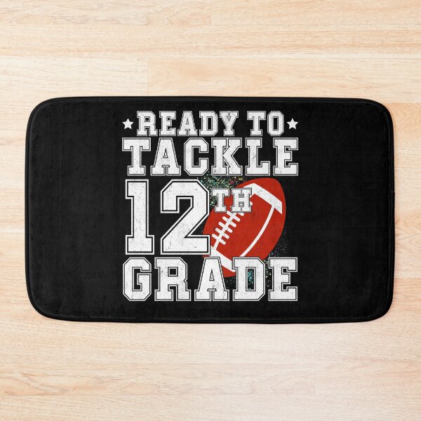 Item preview, ready To Tackle Twelfth Grade 12th Grade Back To School - Funny Football First day of School designed and sold by CORJIDOG-ART.