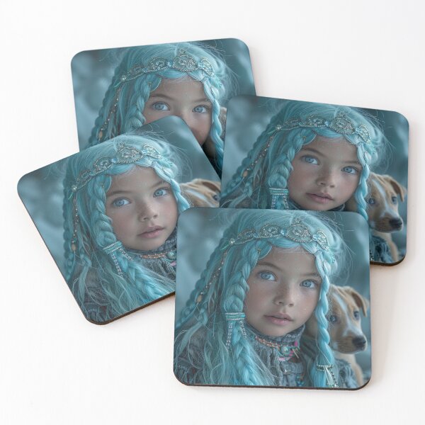 Item preview,  Inuit Child With Her Puppy Guardian designed and sold by Nocturne  Paws.