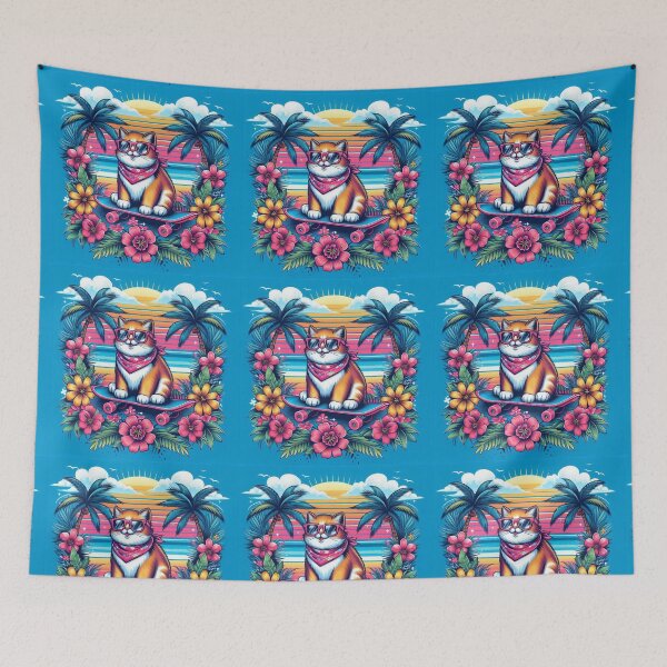 Item preview, Cool Summer Cat designed and sold by AIrtisticPrints.