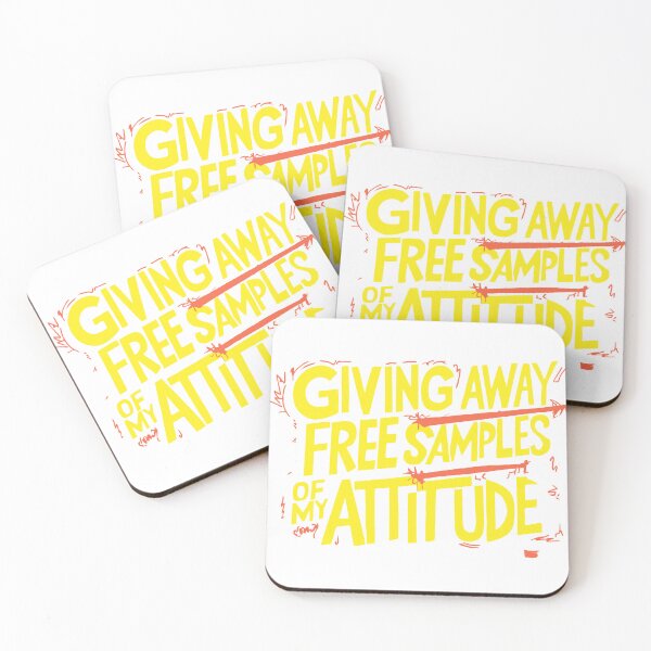 Item preview, giving away free samples of my attitude designed and sold by LaughingProf.