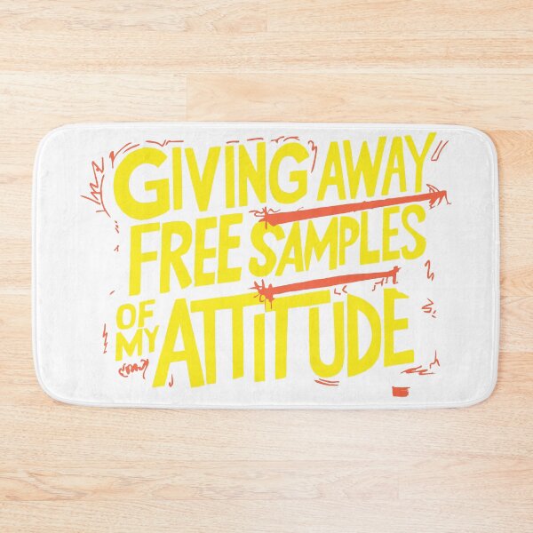 Item preview, giving away free samples of my attitude designed and sold by LaughingProf.