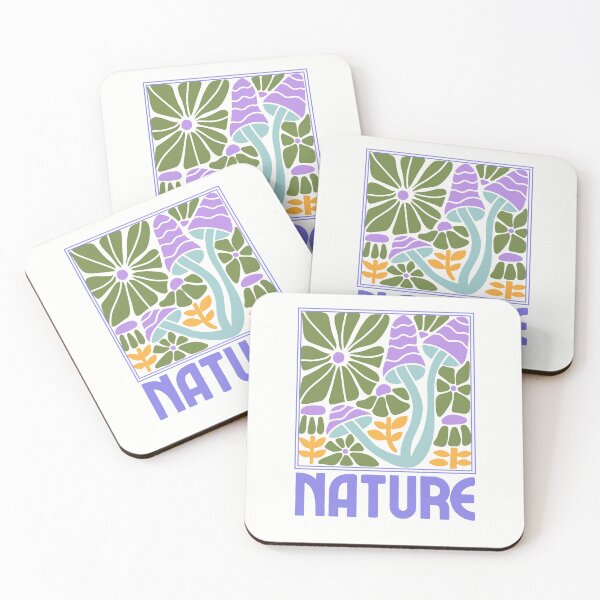 Item preview, Retro Pattern Geometric 80s Trendy Flower Mushroom T-shirt Sticker designed and sold by ThinkNature!.