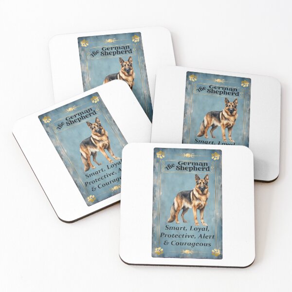 Item preview, German Shepherd Tarot Card blue background designed and sold by hotfromaz.