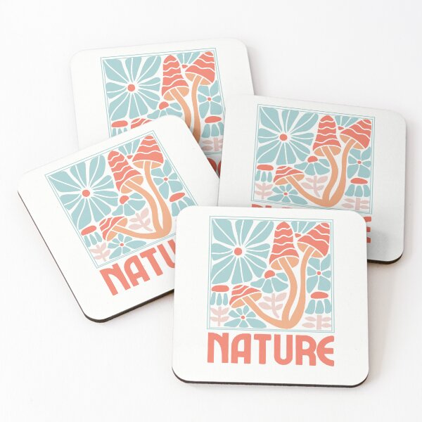 Item preview, Retro Pattern Geometric 80s Trendy Flower Mushroom T-shirt Sticker designed and sold by ThinkNature!.