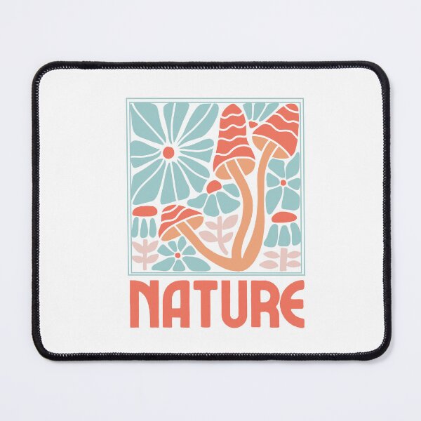 Item preview, Retro Pattern Geometric 80s Trendy Flower Mushroom T-shirt Sticker designed and sold by ThinkNature!.