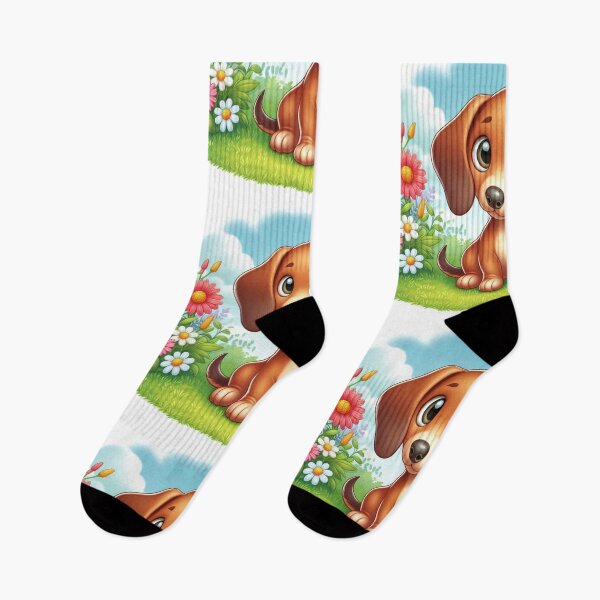 Artikelvorschau, Süßer Dackel für Kinder entworfen und verkauft von AIrtisticPrints.