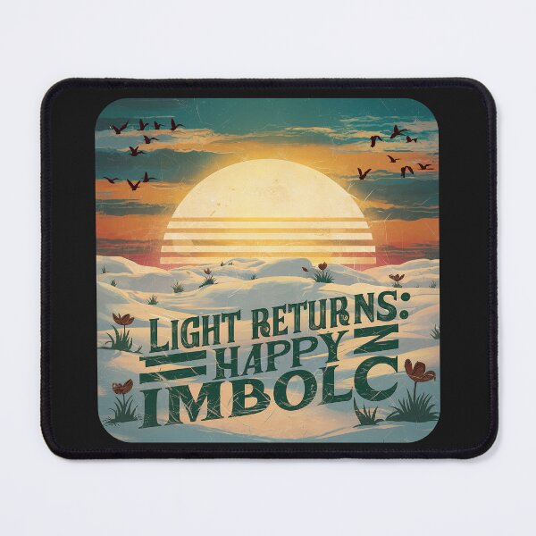 Item preview, Retro ''Happy Imbolc!'' Saint Brigid's Day Gaelic Traditional Festival T-Shirt designed and sold by Witty Shirts.