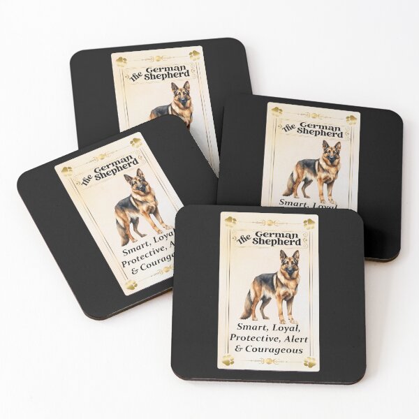 Item preview, German Shepherd Tarot Card beige background designed and sold by hotfromaz.
