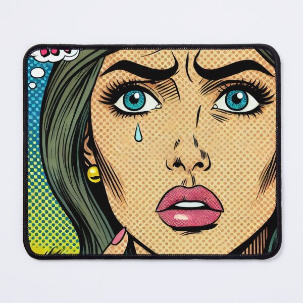Item preview, Concerned Pop Art Woman designed and sold by PinUpPizzazz.