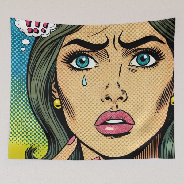 Item preview, Concerned Pop Art Woman designed and sold by PinUpPizzazz.