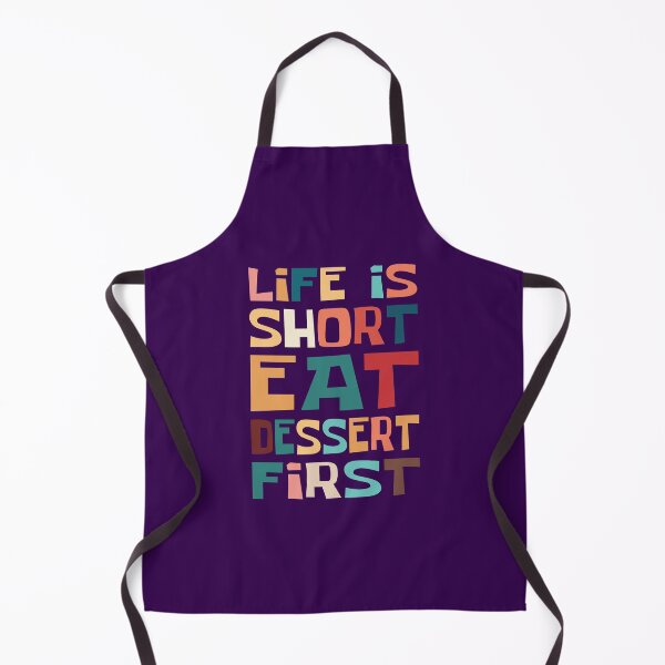 Item preview, Life is short, Eat dessert first Vintage Color Typography designed and sold by trepiu.