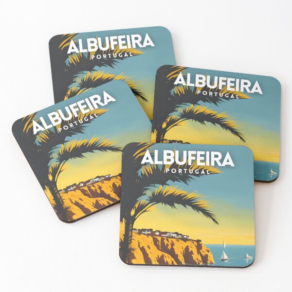Item preview, Albufeira Minimal Travel Art Poster designed and sold by ZionPosteria.