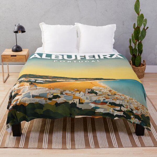 Item preview, Albufeira Minimal Travel Poster designed and sold by ZionPosteria.