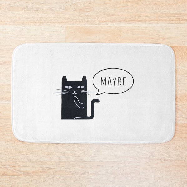 Item preview, Maybe, FunnyFits70, Humor, Funny, Meme, cat attitude, trendy cat, funny cat, cool cat, cute cat, sarcastic cat, feline fashion, cat meme, attitude, indecisive, cat lover, funny pet, humorous,   designed and sold by FunnyFits70.