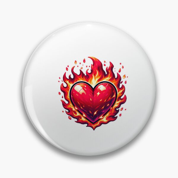 Item preview, The red fiery heart designed and sold by ModederZukunft.