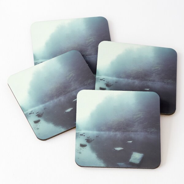 Item preview, Stones in a Quiet River On A Foggy Day designed and sold by Dyrk Wyst Redbubble Shop.