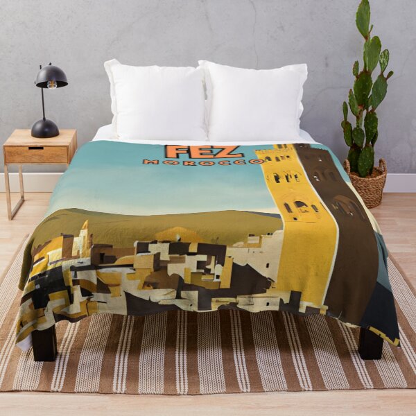 Item preview, Fez Morocco Retro Travel Art Poster designed and sold by ZionPosteria.