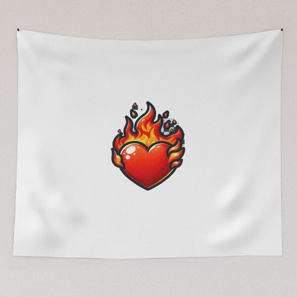 Item preview, my heart is on fire designed and sold by ModederZukunft.