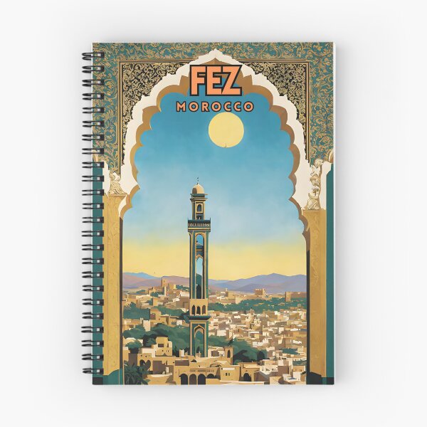 Item preview, Fez Morocco Retro Travel Art designed and sold by ZionPosteria.