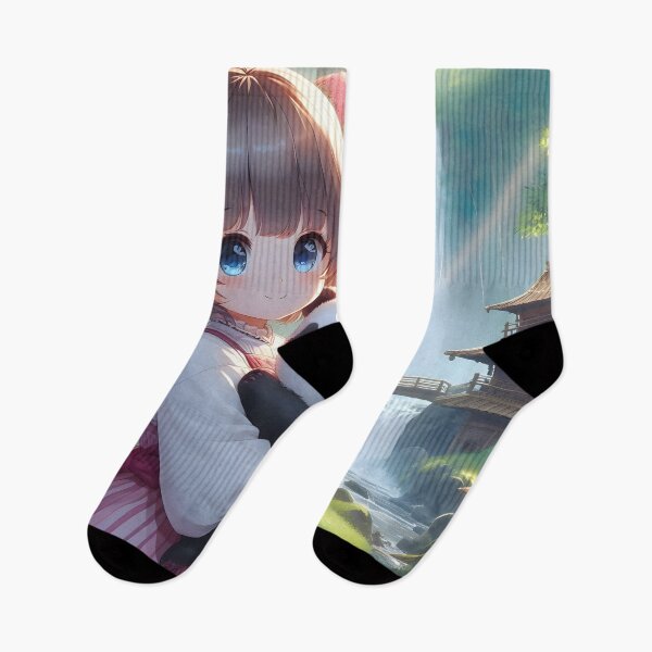 Item preview, Little girl with baby panda in her arms 2, Anime/Manga Art designed and sold by Salimgor Hangaround Music.