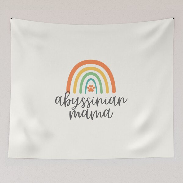 Item preview, Abyssinian Cat Mama - Paw Rainbow - Cat Mom Gift designed and sold by patternjp.