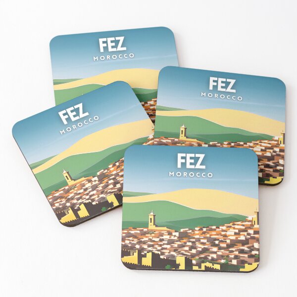 Item preview, Fez Morocco Retro Travel Poster designed and sold by ZionPosteria.