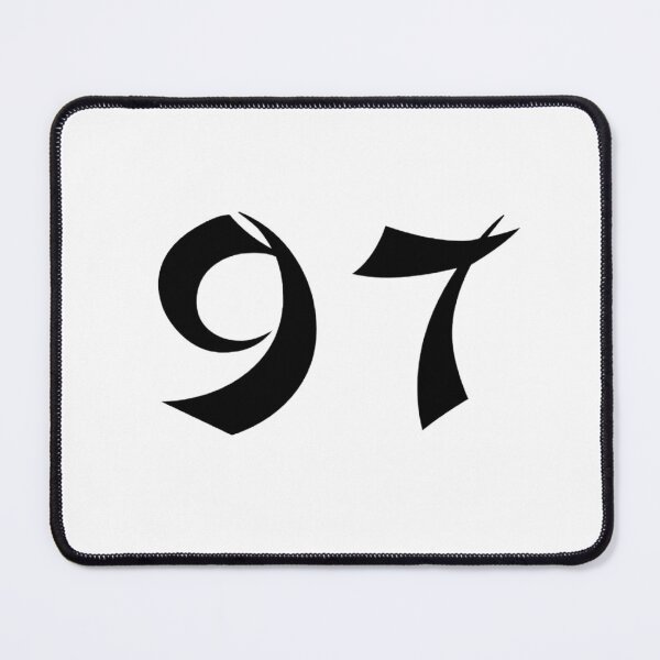 Item preview, 97, ninety-seven, black, shangai designed and sold by Numbers-Art.