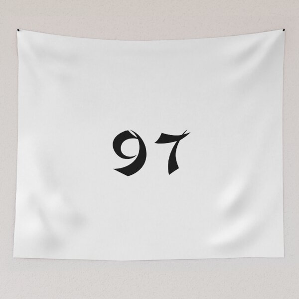 Item preview, 97, ninety-seven, black, shangai designed and sold by Numbers-Art.