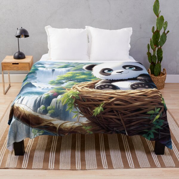 Item preview, Panda baby in a nest, anime/manga art designed and sold by Salimgor Hangaround Music.
