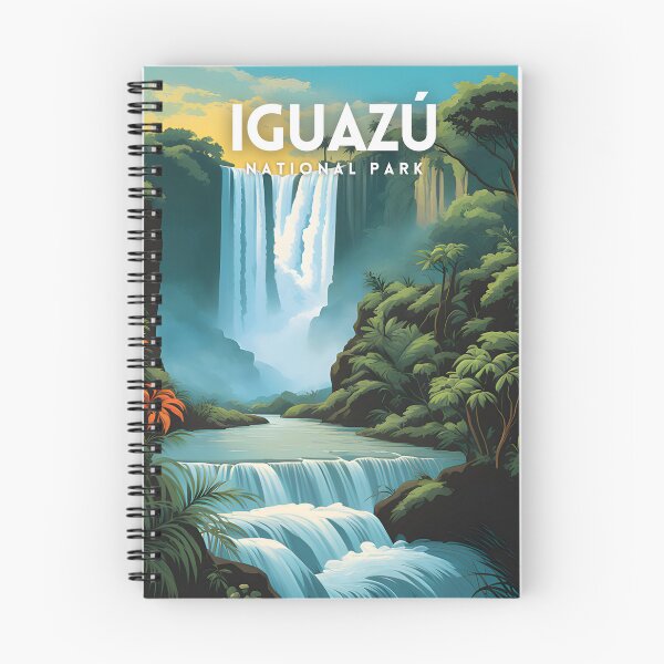 Item preview, Iguazu Falls Vintage Travel Art Poster designed and sold by ZionPosteria.