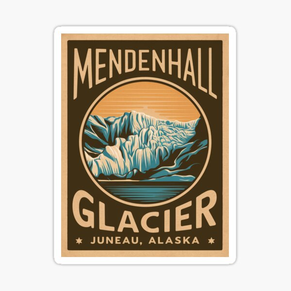 Item preview, Mendenhall Glacier Juneau Alaska Vintage Poster Design designed and sold by Peter Stawicki.