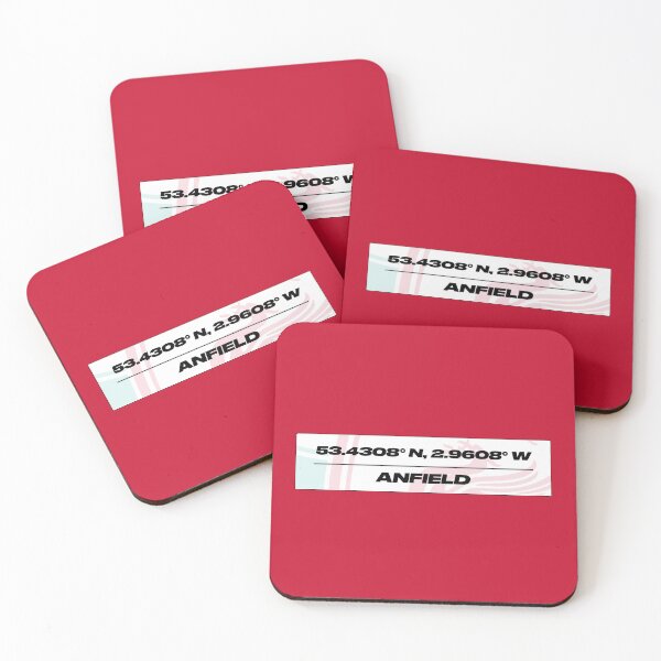 Artikelvorschau, Liverpool FC: Anfield-Koordinaten entworfen und verkauft von BeetleDesigns.