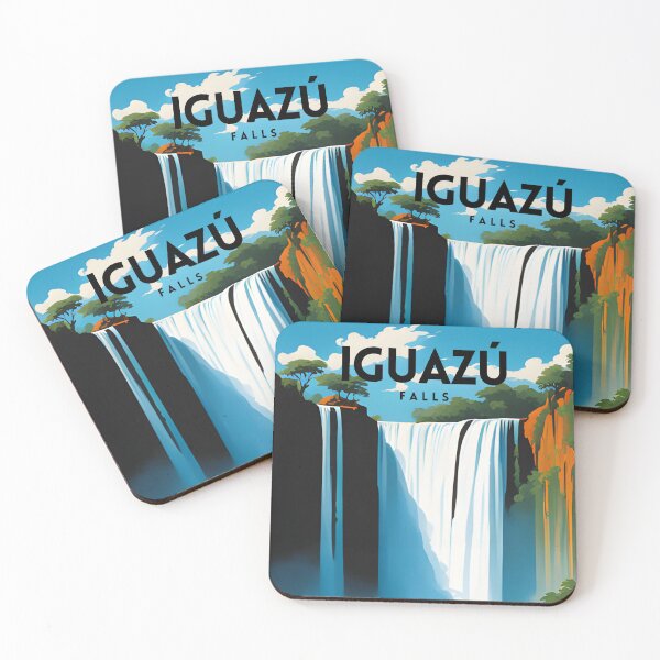 Item preview, Iguazu Falls Vintage Travel Poster designed and sold by ZionPosteria.