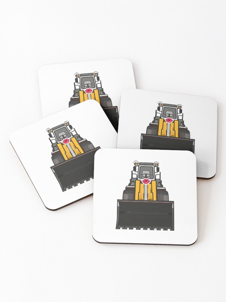 Thumbnail 1 of 5, Coasters (Set of 4), Front loader design designed and sold by RafalMarkowski.
