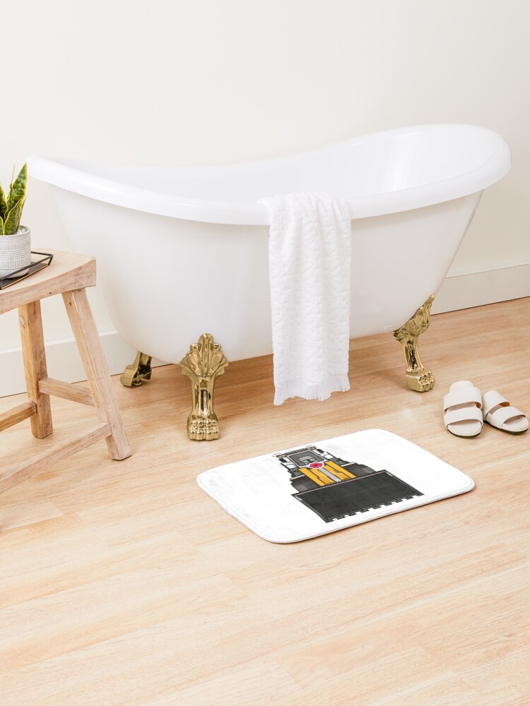 Thumbnail 2 of 6, Bath Mat, Front loader design designed and sold by RafalMarkowski.