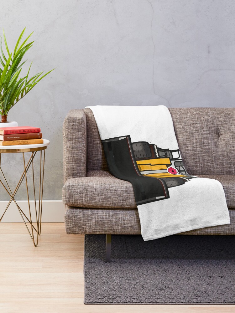 Thumbnail 2 of 6, Throw Blanket, Front loader design designed and sold by RafalMarkowski.