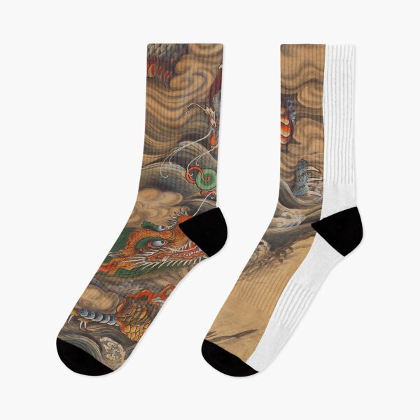 Item preview, Dragons Painting Korean art Home Decor for Animal Vintage Wall art designed and sold by allpalgo.