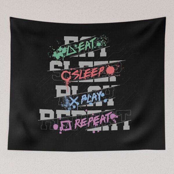 Item preview, Eat Sleep Play Repeat designed and sold by Caldofran.